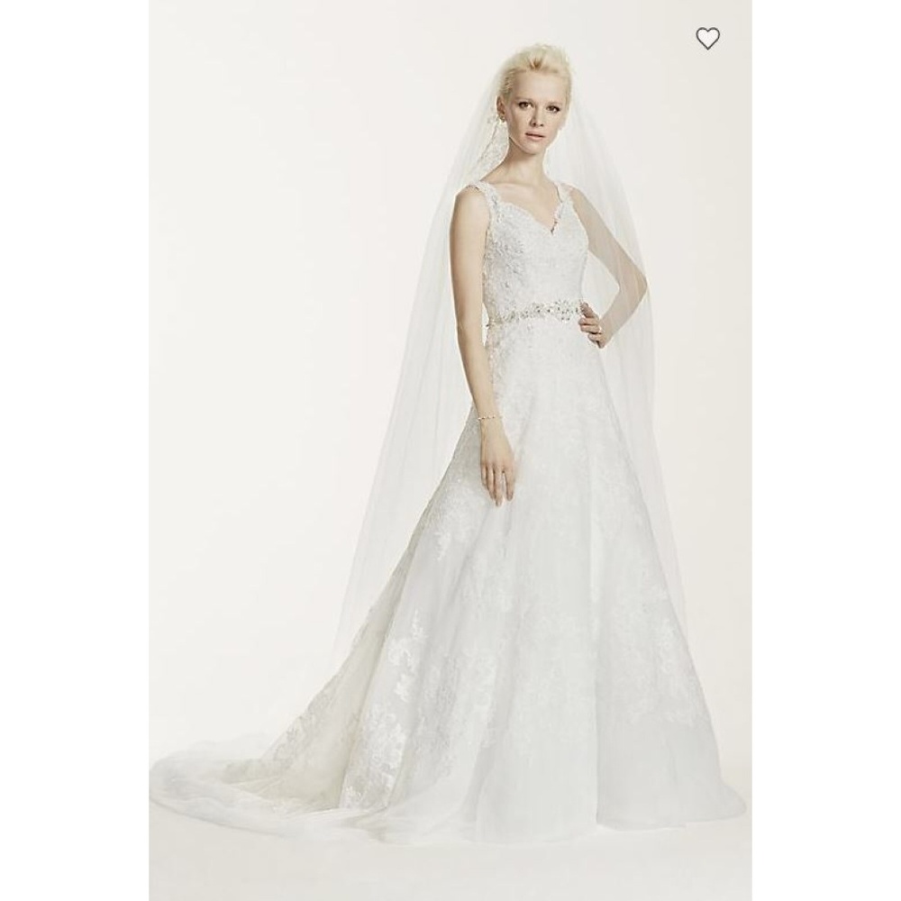 NEW Oleg Cassini A-Line Lace Wedding Dress